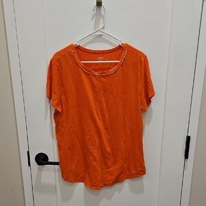 LOFT Orange Women's Top